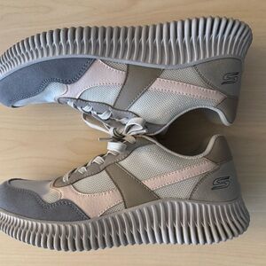 Skechers Women's Athletic Shoes - Gray, Pink, and Tan